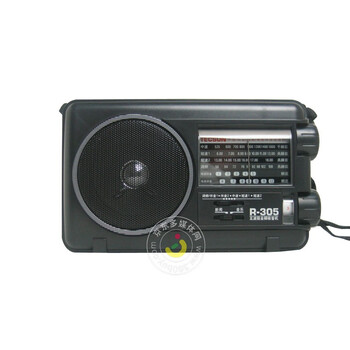 德生（tecsun）R-305 调频/中波/短波/电视伴音全频收音机 （黑色）